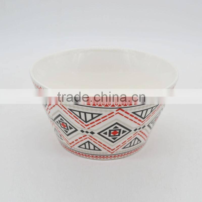 Wholesale 6-inch ceramic bowl Multicolor, Set of 4