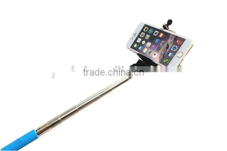 Extendable stainless steel Z07-5S selfie stick for all mobile phone monopod