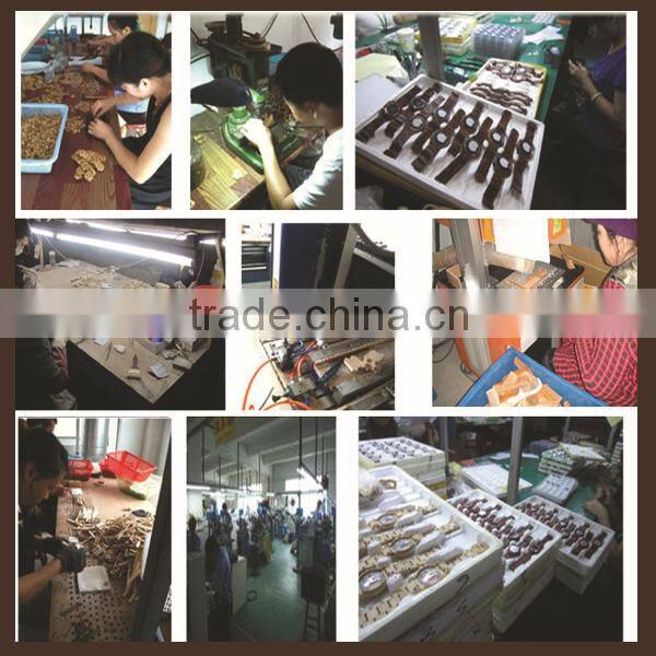 Customized design on wood watches with different wood for choosing