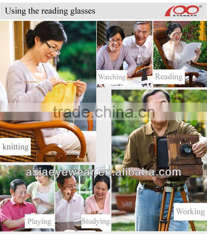 Hot sale High quality Mini design brand stainless steel vintage folding reading glasses with pouch