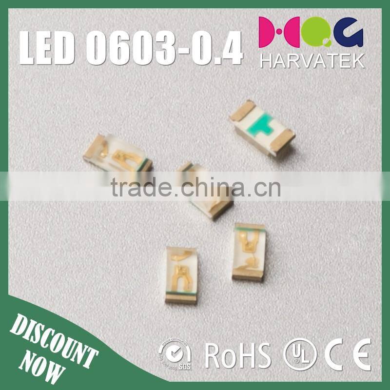 High quality 1.6x0.8x0.4mm sanan epistar chip 1608 red smd led