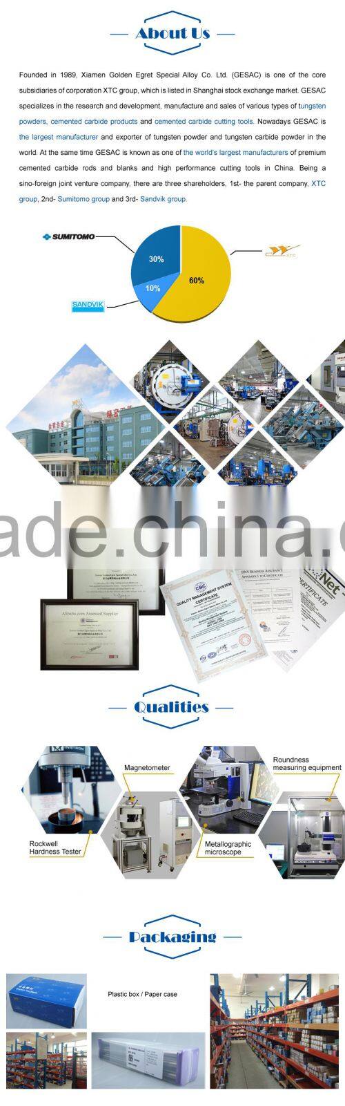 Tungsten carbide preforms rods