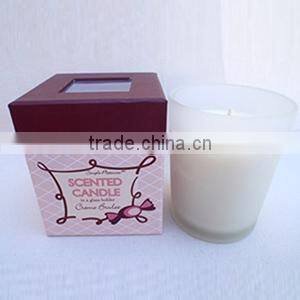 Unique scened birthday candles in glass jar with gift box