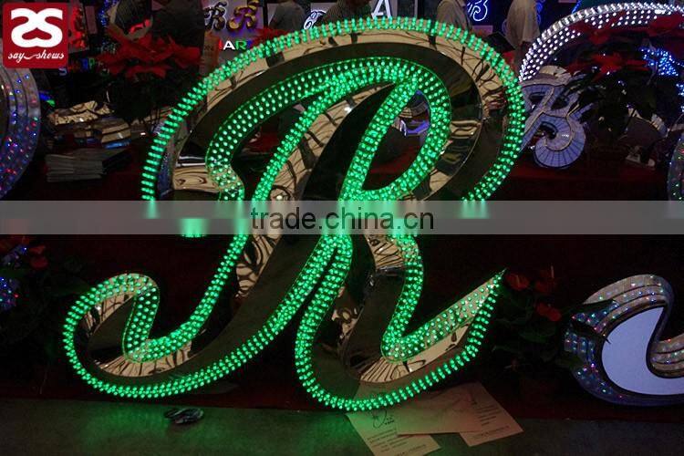 top quality advertising multicolor led letters