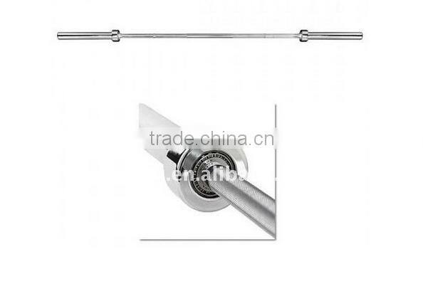 Women's OR Men's Needle Bearing Olympic Training Bar Chrome Bar with Slit Sleeve Design