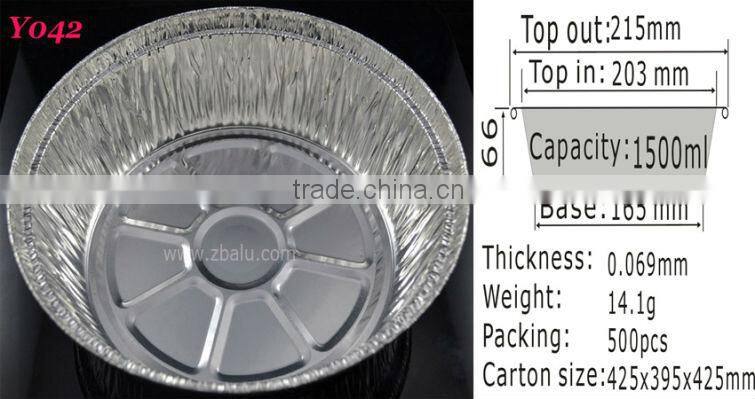 Fosan light-weighted disposable aluminum foil baking dishes Y042