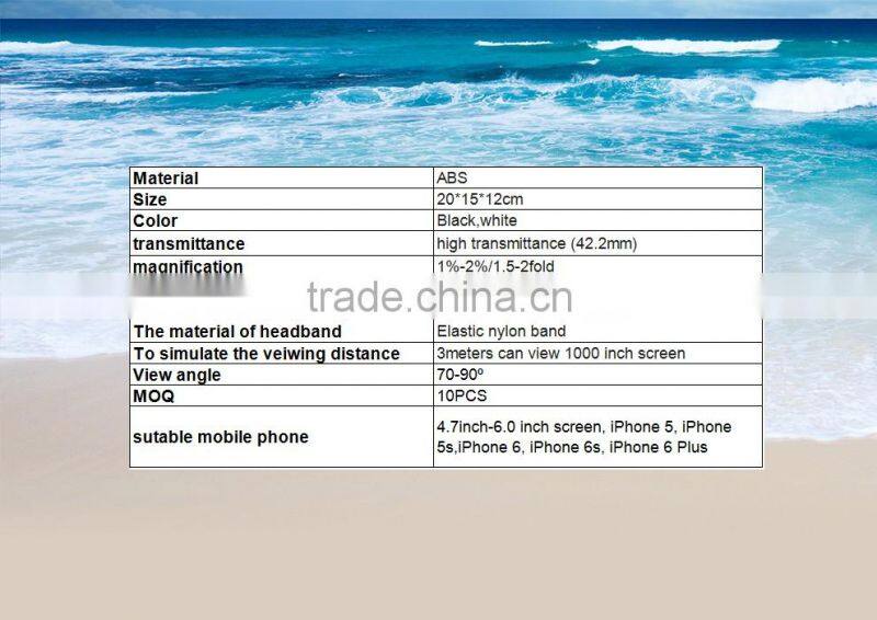 2016 3D VR box hot sex video player for Android and for ios smart phones 3d glasses