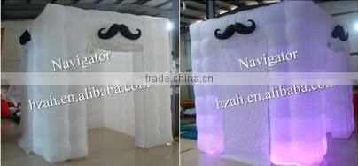 Events Decoration Led Inflatable Photo Booth with Two Door for Sale