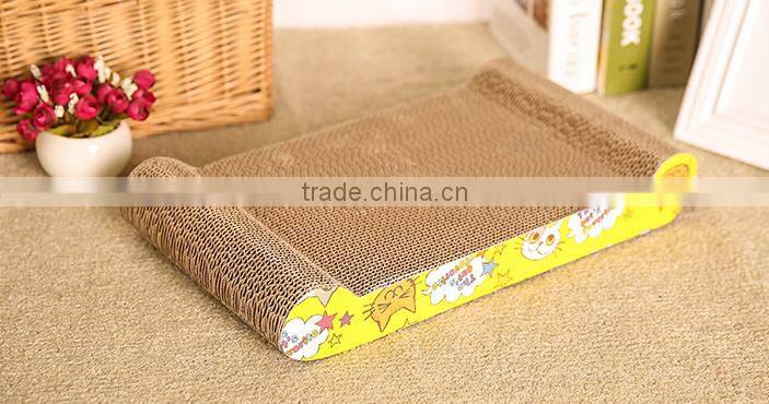 Aimigou New design Cardboard cat scratcher cat scratching board wtih catnip