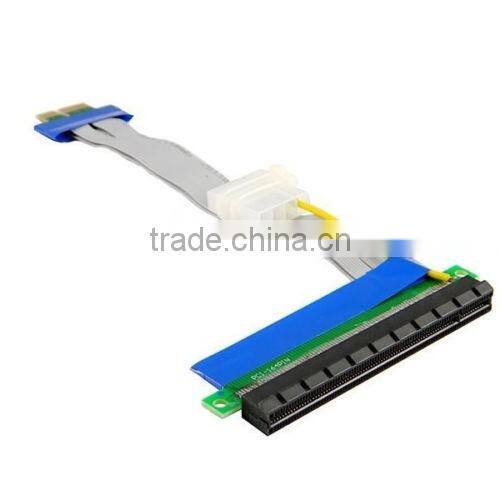 PCI-E 1x to 16x Extension Riser Cable POWERED For Bitcoin Litecoin