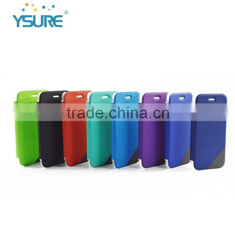 2016 Colorful New Product Hot Sales Anti-radiation PU Leather Case for iphone6 with card slot and thin