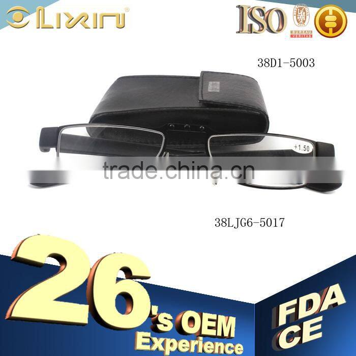 2016 Italy design. stainless steel frame with pc temple fashion reading glassses eyewear