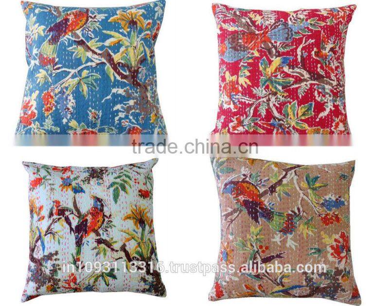 WHOLESALE PRIZE Ikat Printed Cushion Cover / Designer Ikat sofa Cushion Cover / Decorative kantha Ikat pillow Cover
