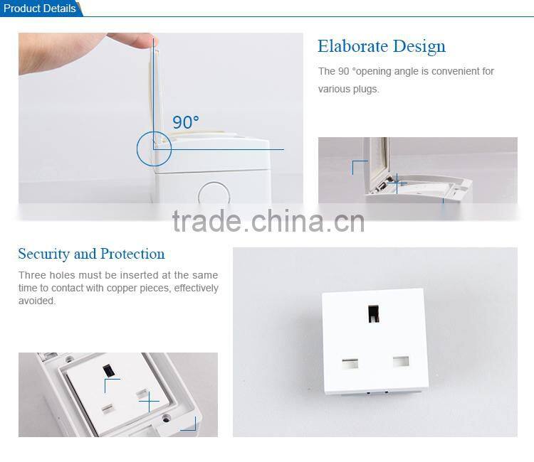 Waterproof English Style Electrical Wall Switches Socket IP66