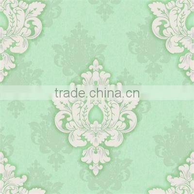 Cheap price light embossed vinyl wallpaper for room and project decoration