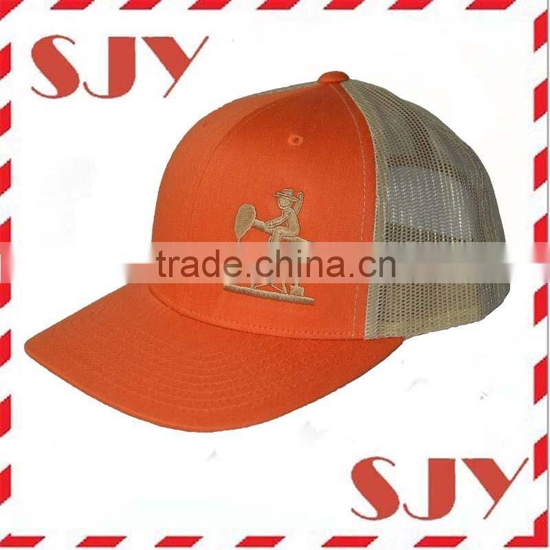 Custom promotional distressed trucker cap for men