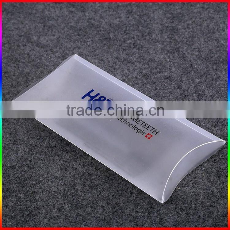 custom red PVC packaging box with white printing