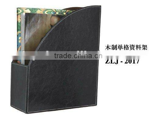 Faux Leather Covered File Folder Decorative
