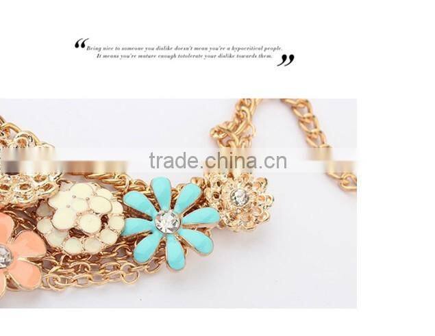 Top Quality Flower Choker Collar Vintage Pendant Statement Necklace Women Necklaces & Pendants Fashion Necklaces for Women 2014