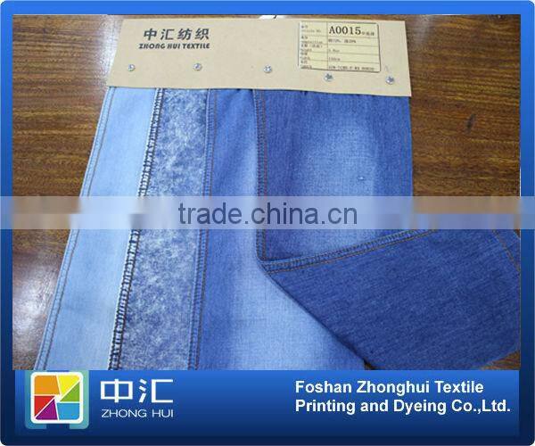 A0015 Thin Jeans Fabric 3.8oz 72%cotton 28%polyester