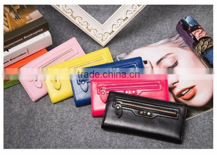 Welcome OEM ODM Best Sale Wallet for Girl Jranter Leather Elastic Band Wallet