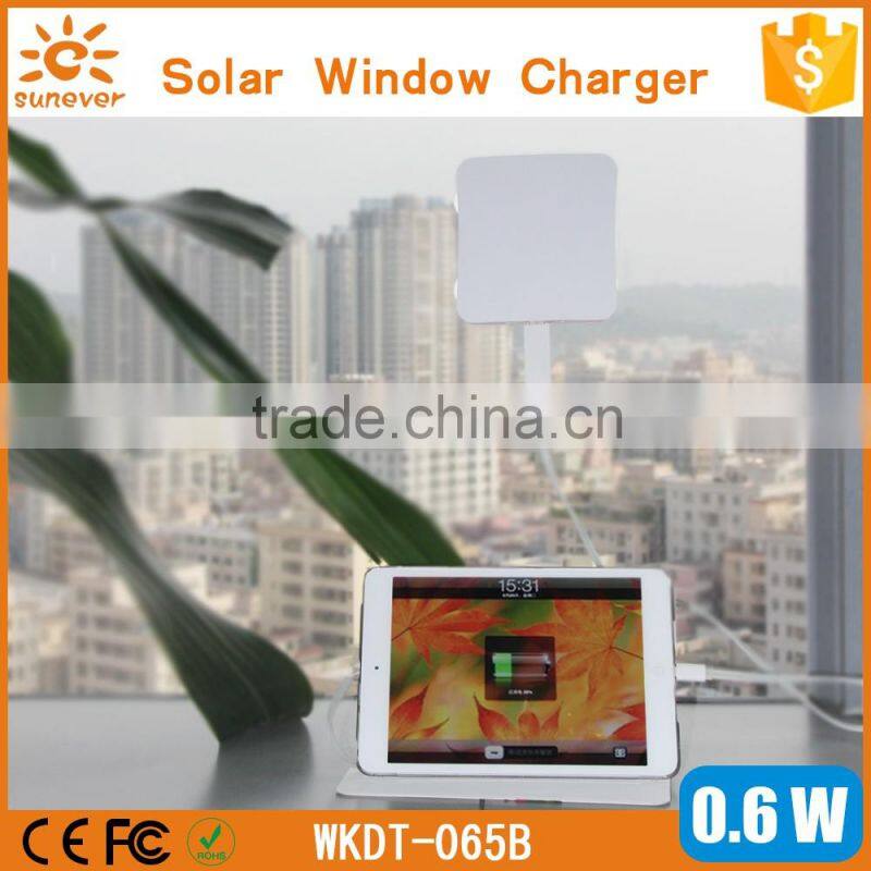 solar power bank for smart phone, waterproof USB window solar charger