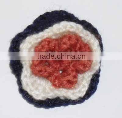 Crochet flower sewing trim