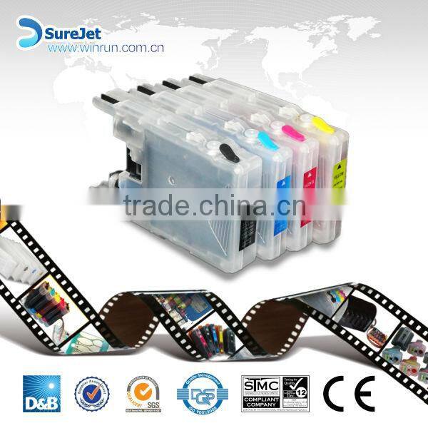 Refillable cartridge for LC12 LC17 LC73 LC75 LC77 LC79 LC400 LC450 LC1240 LC1280