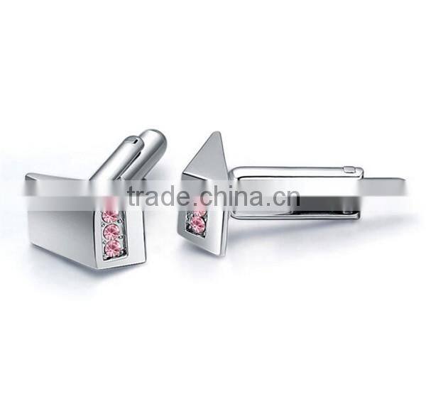 Europe unique design cufflinks silver diamond wedding cuff links for mens shirts