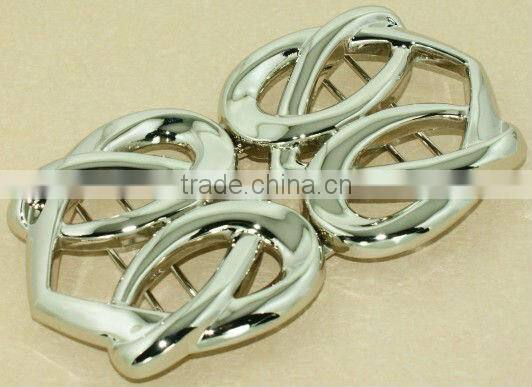 Fancy black bowknot belt buckle parts