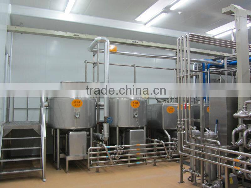 sugar blending tank producing syrup for food industry