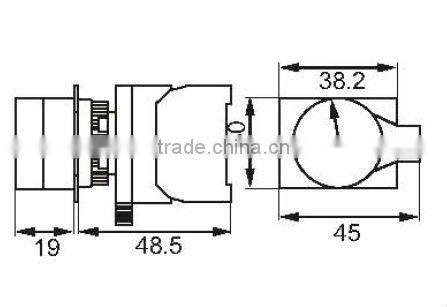 momentary push button switch with pilot light KA800E-BLF