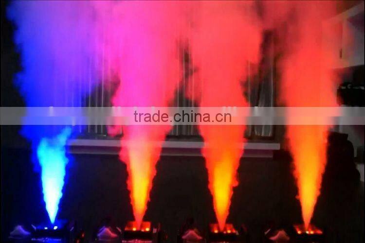 Pro DJ Geyser Geiser RGB CO2 Cannon Pyro Vertical Upward 24*3W LED Tri 1500W Disco Smoke Fog Machine