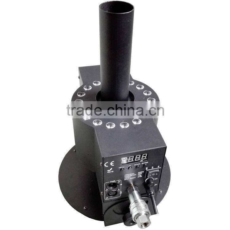 DMX512 Shooting Up 8-10 Meter CO2 Jet Column Machine 3in1 RGB 18x3w CO2 Cannon Smoke Machine 250w LED CO2 Jet Machine