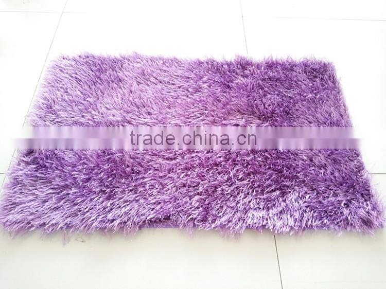 feather shaggy long pile microfiber chenille rug