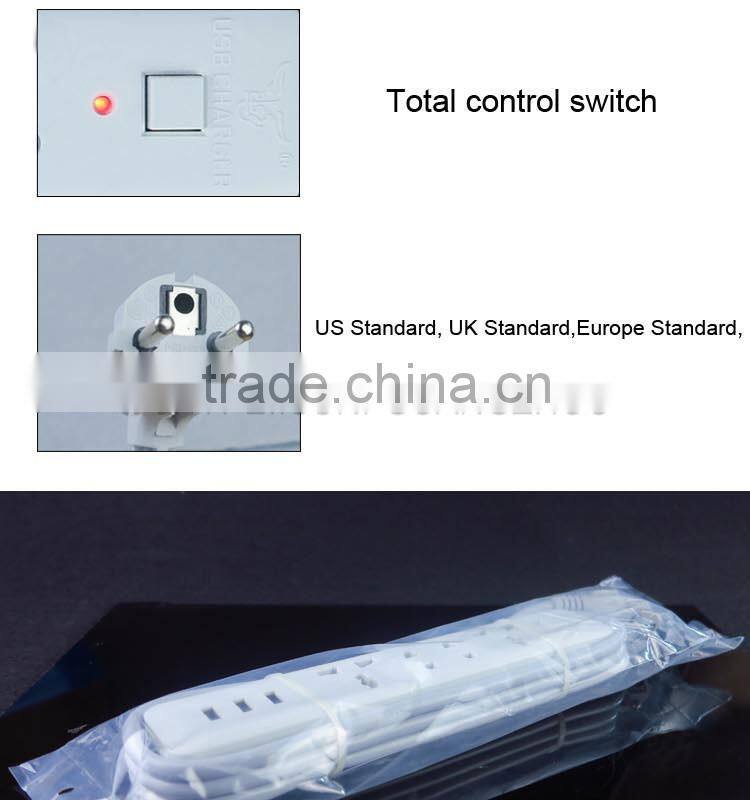 new coming hot sell Smart and fast USB charging ports Surge protector