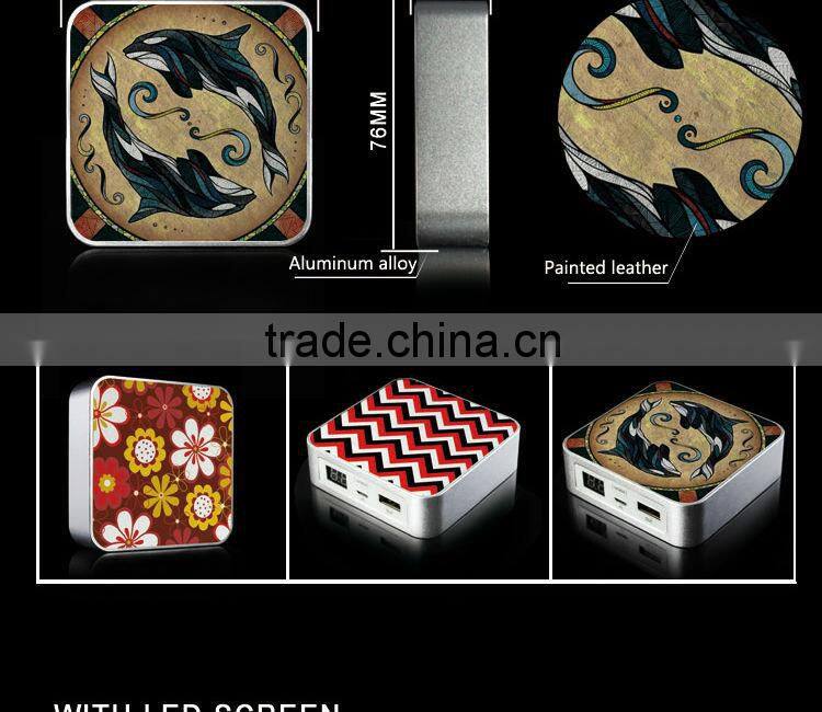 2015 hot sale digital power indicate magic square power bank 6000mah
