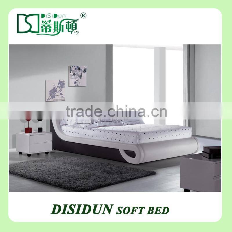 latest modern design bed as quality bedroom furniture king size bed DS-8022