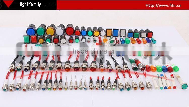 220v new metal led PCB high LED 8mm red indicator light