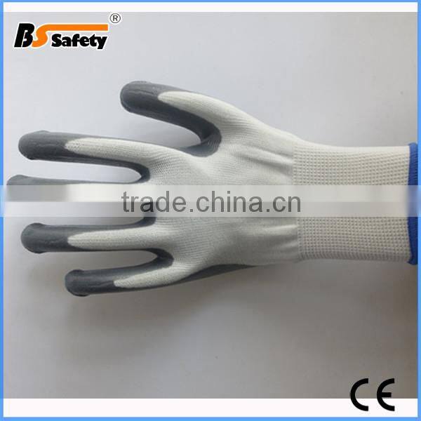 BSSAFETY safety protective cheap nitrile gloves coated working gloves