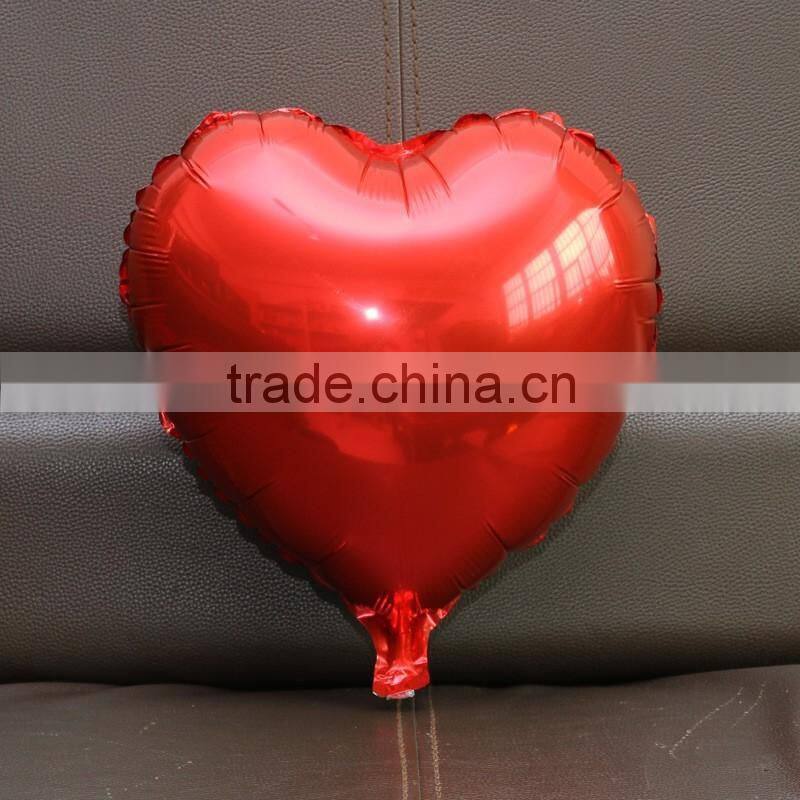 Lovely shine colorful heart balloon, 18inches helium foil balloon, party/wedding/birthday heart balloon