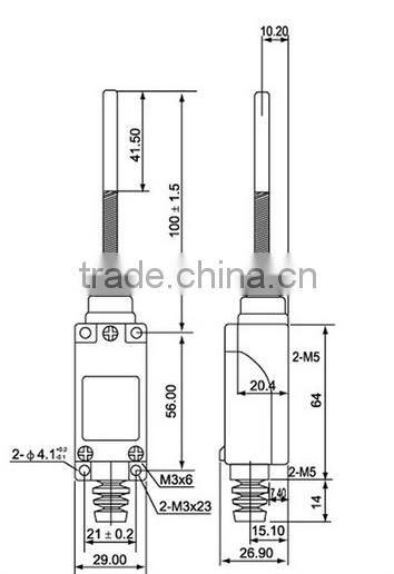 Wobble Stainless Steel Cat Whisker Spring Wire Limit Switch