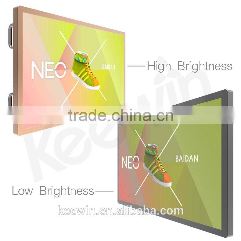 Keewin 84inch High Brightness 2500nits Digital Signage with full back cover