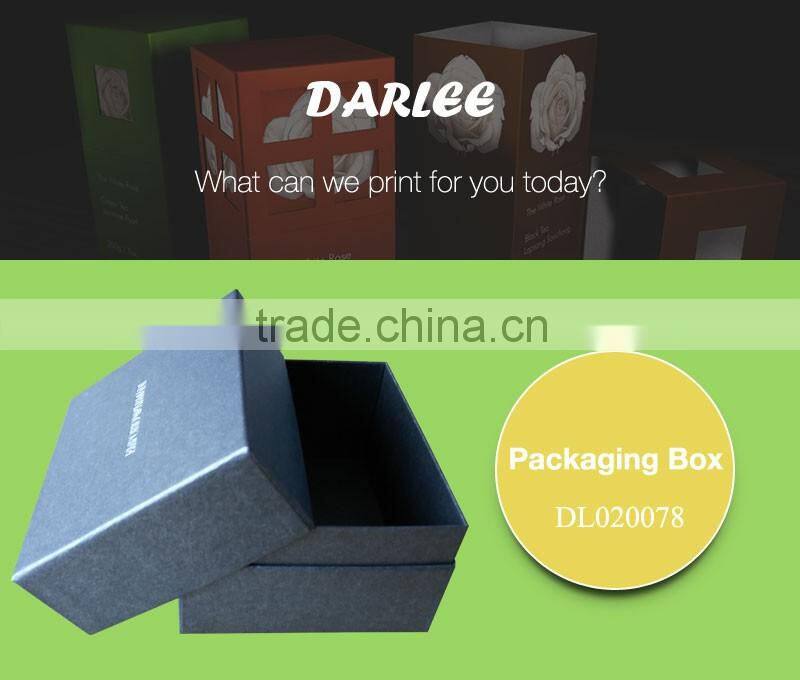 New premium custom logo printing black luxury underwear box with lids