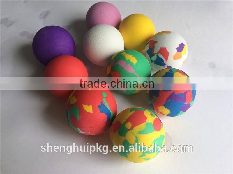 Mixed color eva foam toy ball gun eva foam ball eva foam bouncy ball