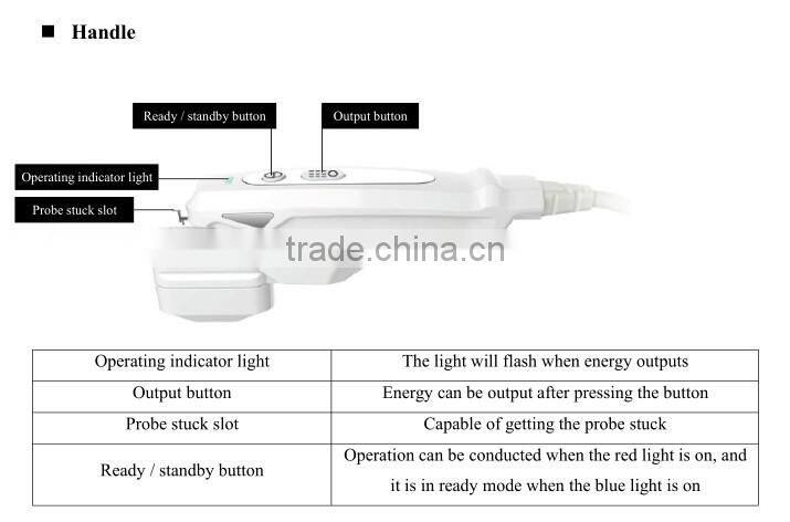 Hot new product portable ultrasound hifu wrinkle removal system / machine hifu