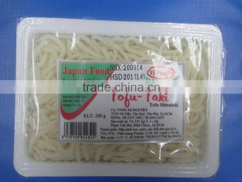 Vietnam Gluten Free White Shirataki Tofu With Low Calorie 200-250Gr FMCG products