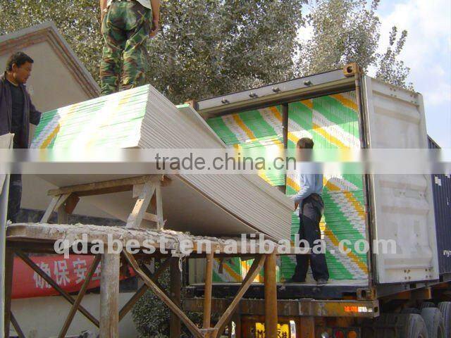 Square edge paper faced plasterboard