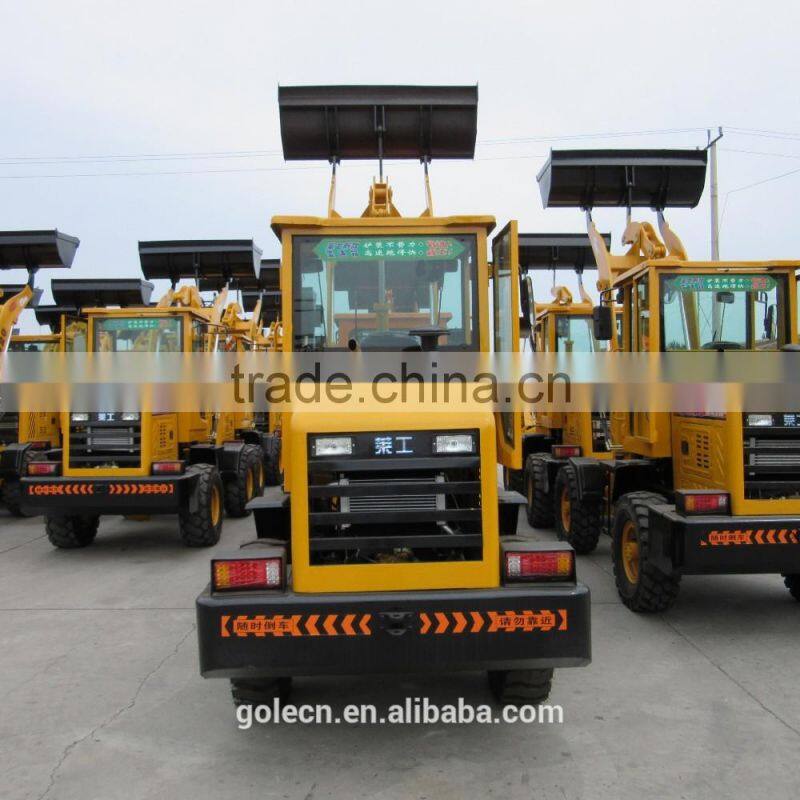 with capacity 2T and 4m unloading height articulated mini wheel loader