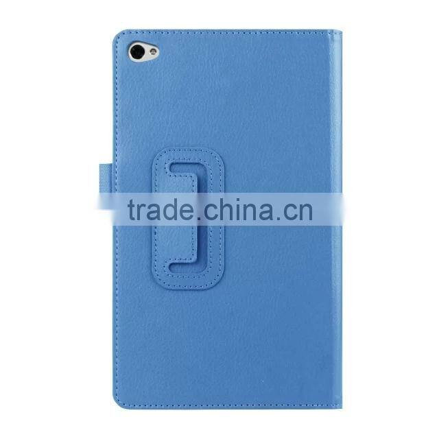 Quality Lychee Texure PU Leather Case with flip Stand For HUAWEI Media Pad M2 BUSINESS PROTECTIVE CASE